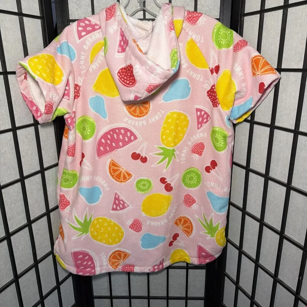 Tommy‎ Bahama Kids Hooded Terry Cloth Swim Beach Cover-Up L/XL 7-12 Towel Zip Up